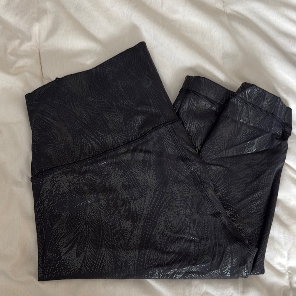 Lululemon Black Patterned Leggings